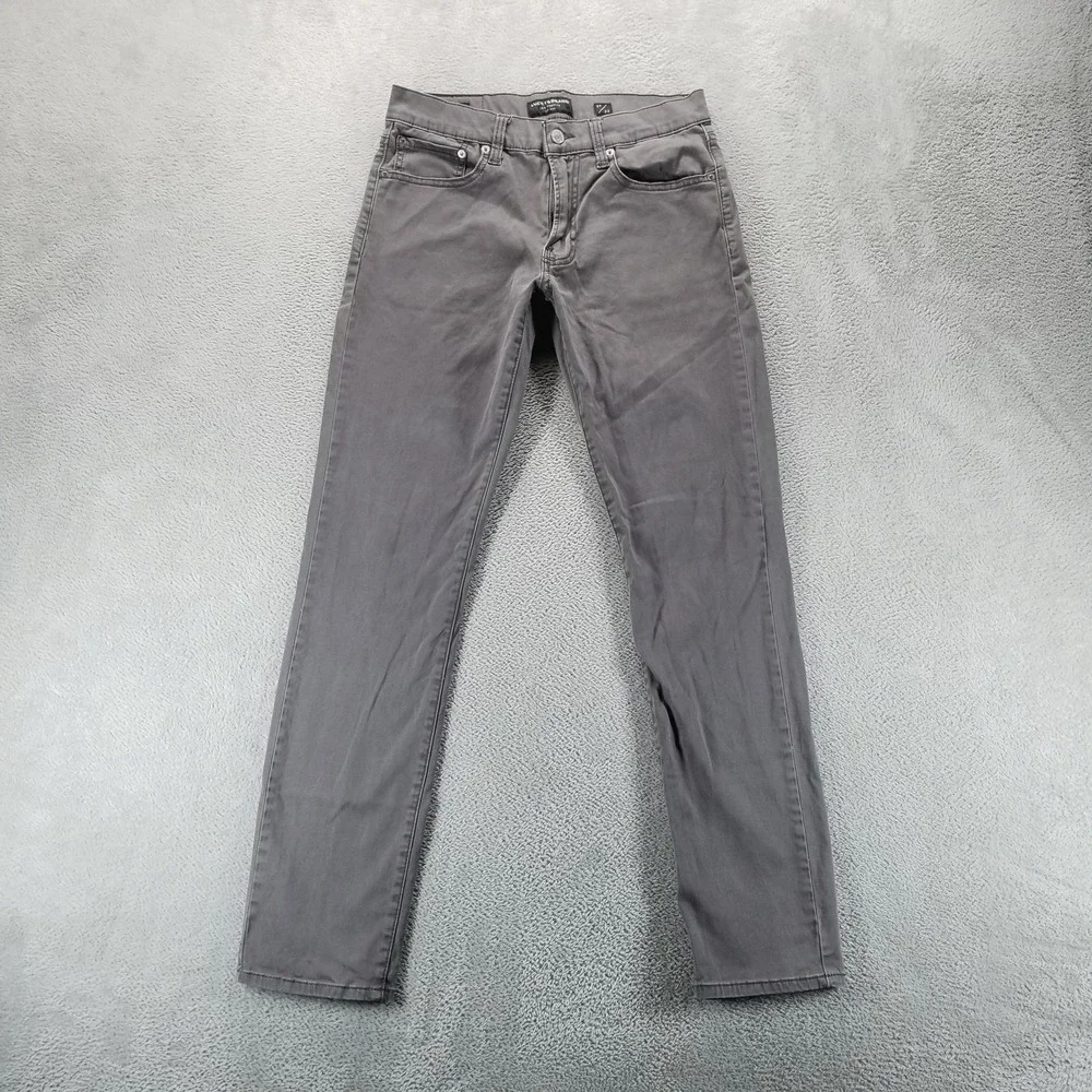 Lucky Brand Jeans Mens 29x30 Gray 121‎ Slim Straight Medium Wash Stretch Comfort
